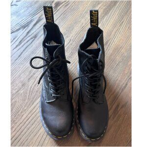 Dr Martens 13512 Pascal Black Soft Leather Ankle Boots Size US 8 UK 6 EU 39